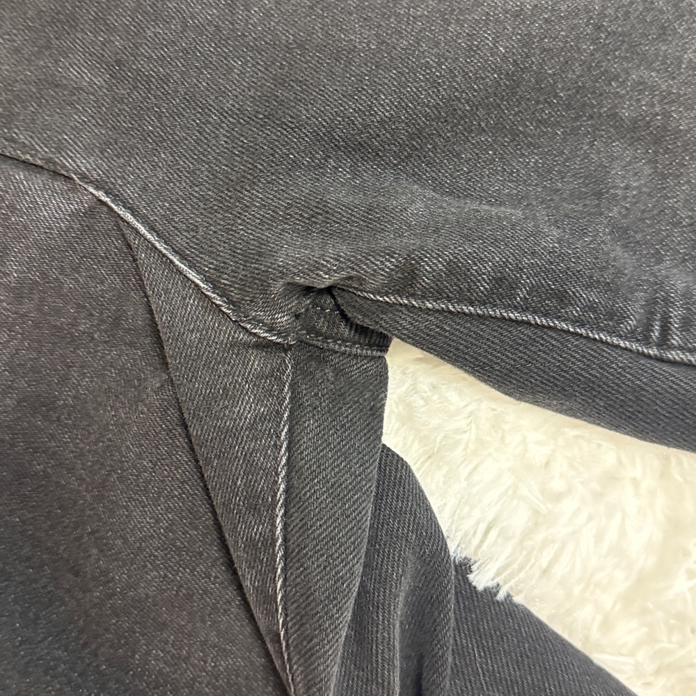 Revive Black Women's High-Rise Straight Jeans with Decorative Knee Stitching - Picture 4 of 7